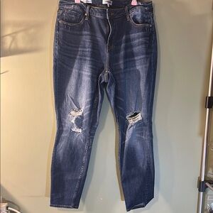 VIGOSS Blue Distressed Women's Jeans